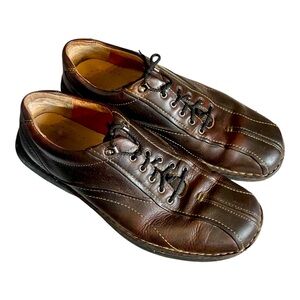 Clarks Nebulae Style Mens 10.5 M Brown Leather Lace Up Casual Shoes 10.5